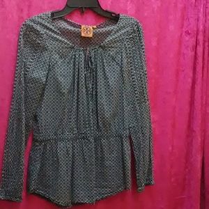 Tory Burch Blue Cotton peasant shiry